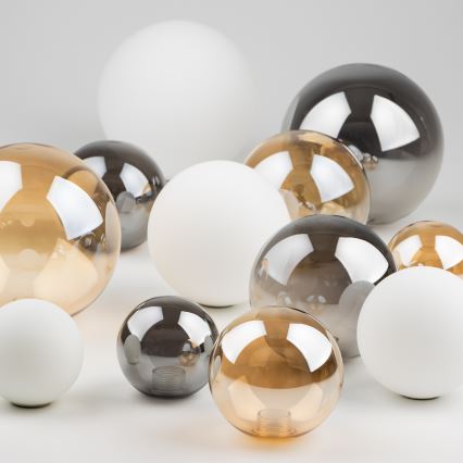 BRILAGI - Replacement glass shade for MISTEL and MILLA chandeliers, wall lights and lamps, Ø 12 cm, gold