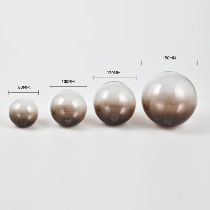 Brilagi - Replacement glass for MISTEL and MILLA chandeliers, wall lights and lamps, Ø 15 cm, smoked brown