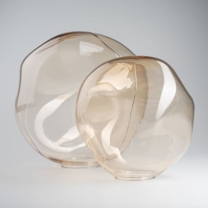 BRILAGI - Replacement glass for VULCANO E27 chandelier, wall and ceiling fixture, Ø 25 cm, smoked beige