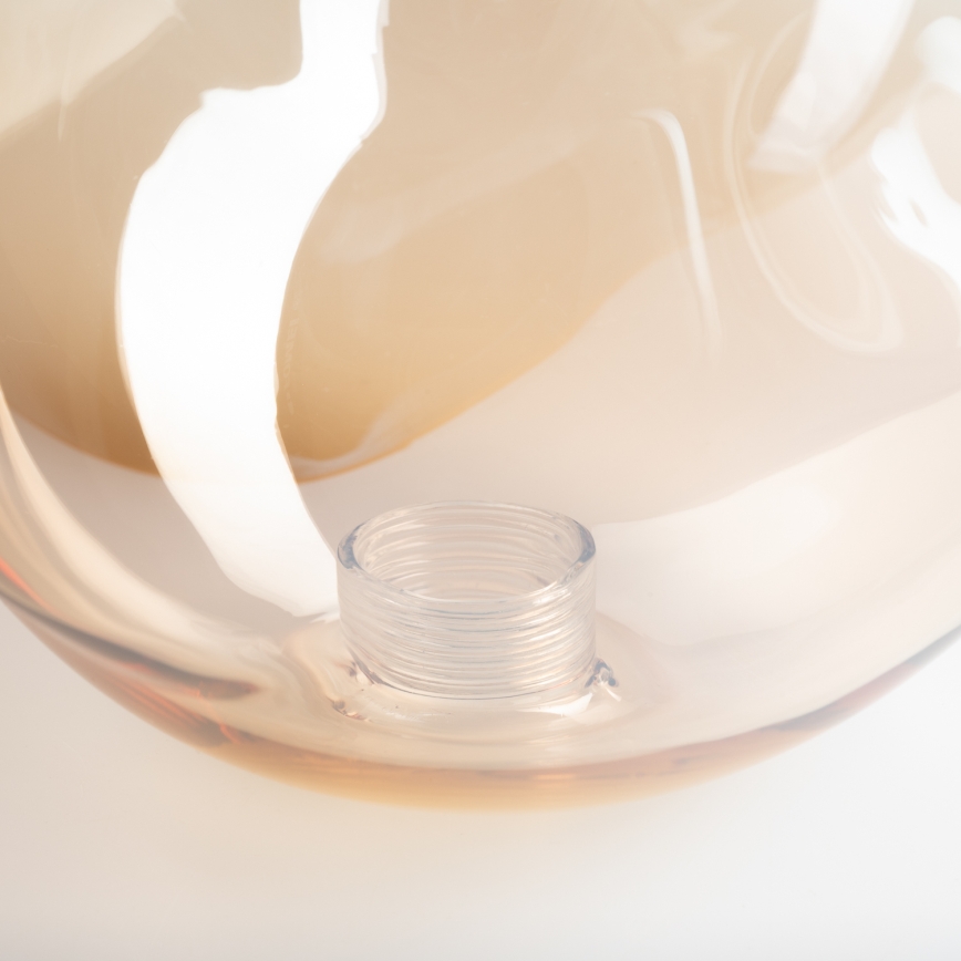 BRILAGI - Replacement glass for chandelier, wall and ceiling light LAVA/VULCANO G9 Ø 15 cm smoked beige