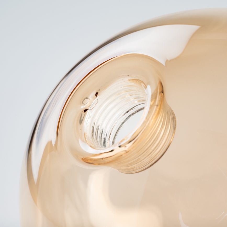 BRILAGI - Replacement glass for chandelier, wall and ceiling light LAVA/VULCANO G9 Ø 15 cm smoked beige