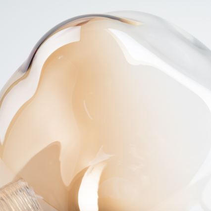 BRILAGI - Replacement glass for chandelier, wall and ceiling light LAVA/VULCANO G9 Ø 15 cm smoked beige