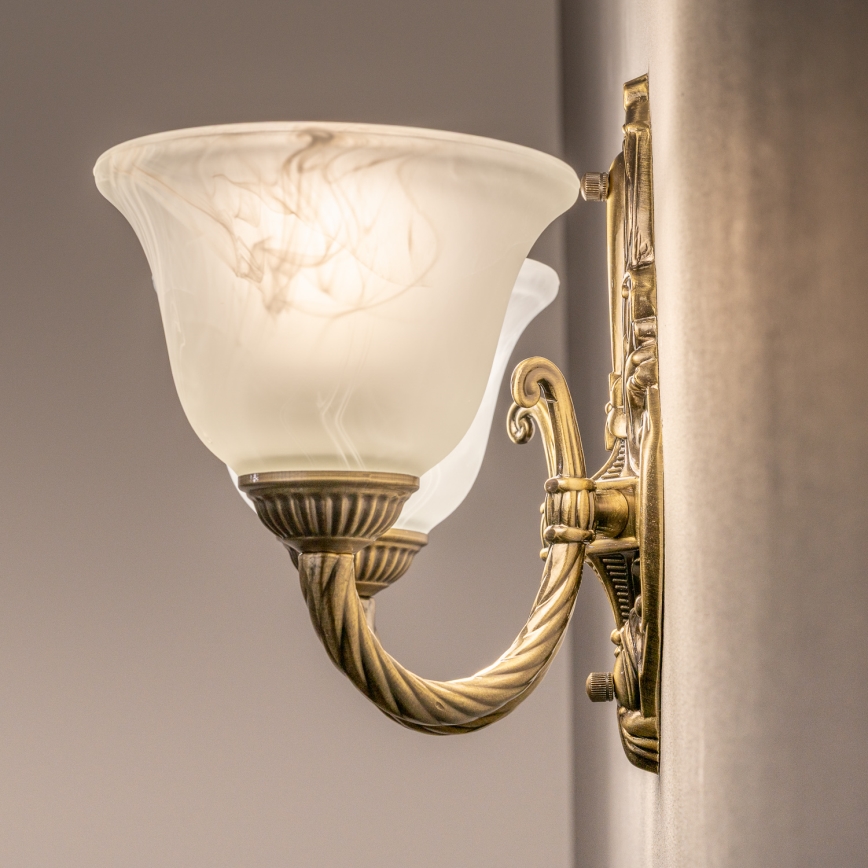 BRILAGI - Replacement glass shade for CLASSIC E14 chandelier and wall sconce, Ø 11 cm, white