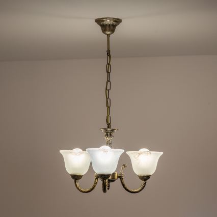 BRILAGI - Replacement glass shade for CLASSIC E14 chandelier and wall sconce, Ø 11 cm, white