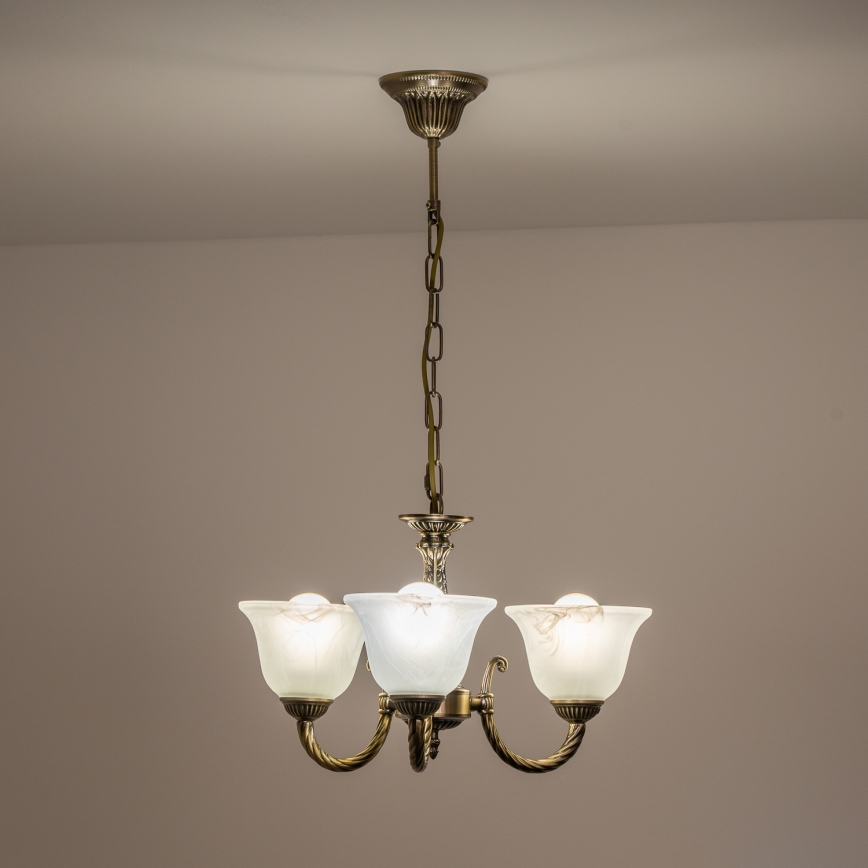BRILAGI - Replacement glass shade for CLASSIC E14 chandelier and wall sconce, Ø 11 cm, white