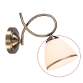 Brilagi - Replacement glass shade for FRED E27 wall lamp and chandelier, Ø 13.5 cm, cream/bronze