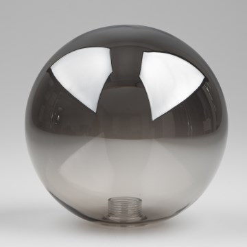 BRILAGI - Replacement glass shade for MISTEL and MILLA chandeliers, wall lights and lamps, Ø 15 cm, smoked