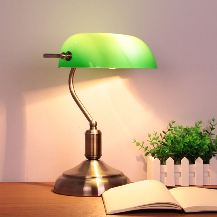 Brilagi - Replacement lampshade for table lamp BANK OFFICE green