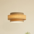 Brilagi - RESNA cable-hung pendant 1xE27/60W/230V Ø 40 cm brown/beige
