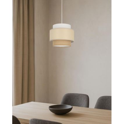 Brilagi - RESNA cable-hung pendant lamp 1xE27/60W/230V Ø 20 cm cream/beige