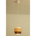Brilagi - RESNA Cable-Hung Pendant Light 1xE27/60W/230V, dia. 20 cm, beige/black