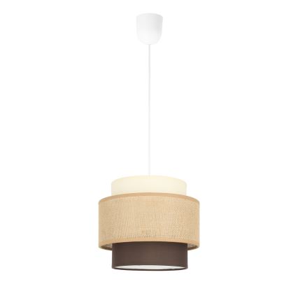 Brilagi - RESNA Cable-Hung Pendant Light 1xE27/60W/230V, dia. 20 cm, beige/black