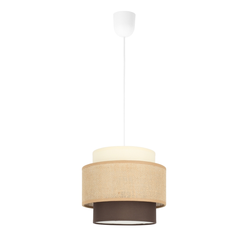 Brilagi - RESNA Cable-Hung Pendant Light 1xE27/60W/230V, dia. 20 cm, beige/black
