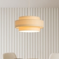 Brilagi - RESNA Cable-Hung Pendant Light 1xE27/60W/230V Ø 40 cm, Beige