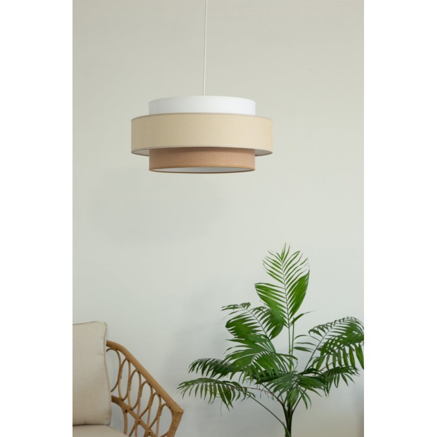 Brilagi - RESNA cable-hung pendant light 1xE27/60W/230V Ø 40 cm cream/beige