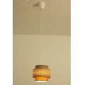 Brilagi - RESNA Cable Pendant Light 1xE27/60W/230V Ø 20 cm brown/beige