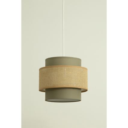 Brilagi - RESNA Cable Pendant Light 1xE27/60W/230V Ø 20 cm brown/beige