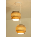 Brilagi - RESNA Cable Pendant Light 2x E27/60W/230V Ø 30 cm Brown/Beige