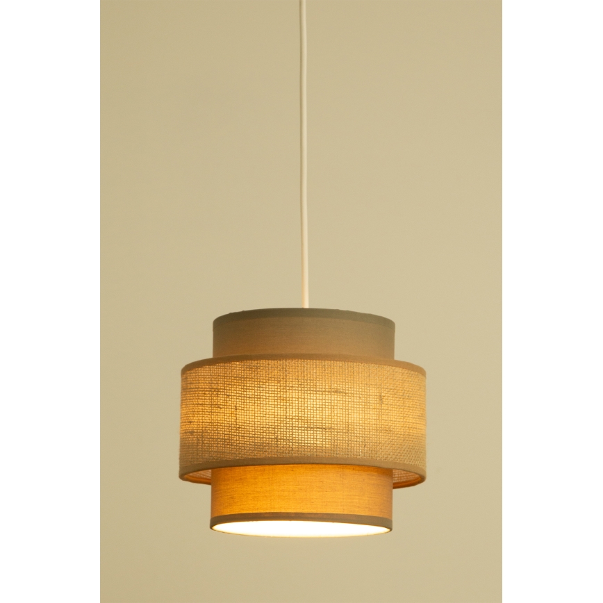 Brilagi - RESNA Cable Pendant Light 2x E27/60W/230V Ø 30 cm Brown/Beige