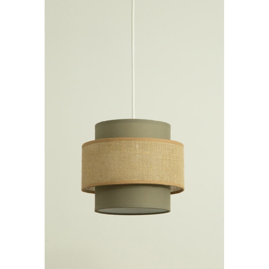 Brilagi - RESNA Cable Pendant Light 2x E27/60W/230V Ø 30 cm Brown/Beige