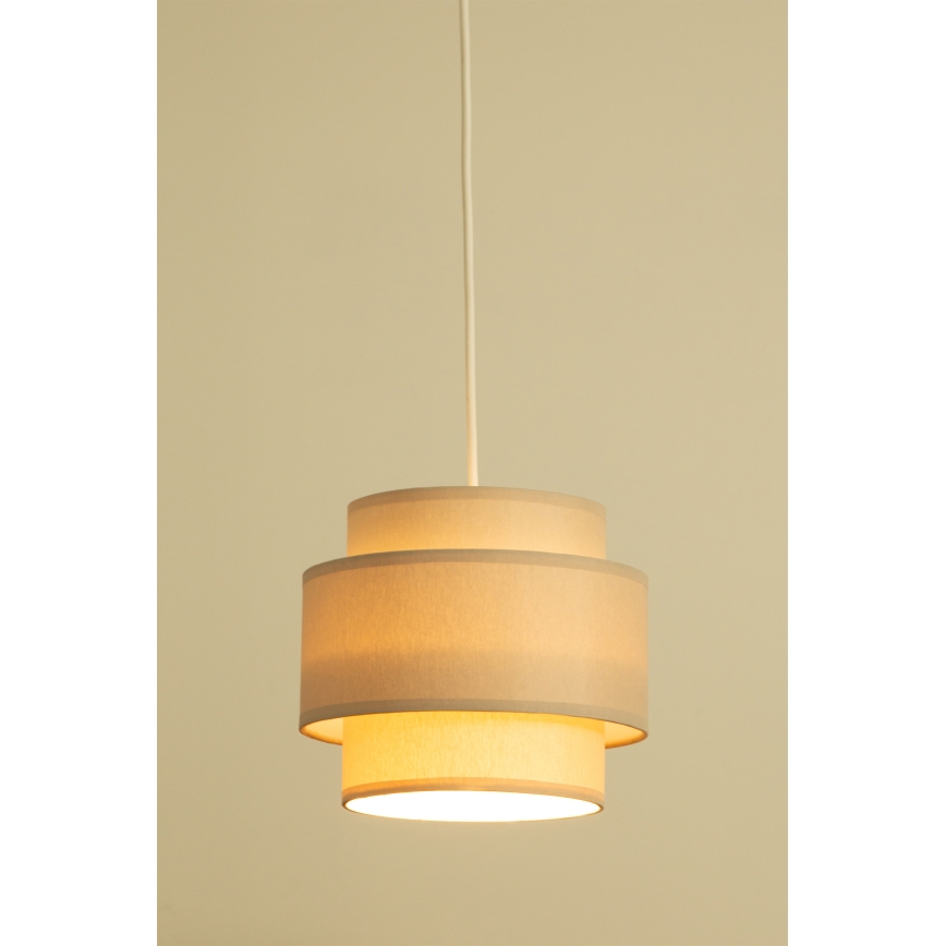 Brilagi - RESNA cable pendant light 2xE27/60W/230V Ø 30 cm beige