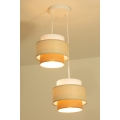 Brilagi - RESNA Cable Pendant Light, 2×E27/60W/230V, Ø 30 cm, cream/beige