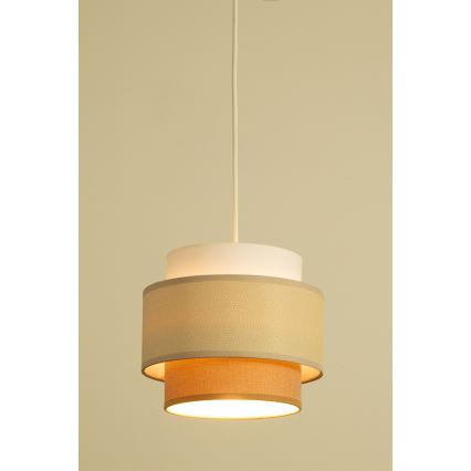 Brilagi - RESNA Cable Pendant Light, 2×E27/60W/230V, Ø 30 cm, cream/beige