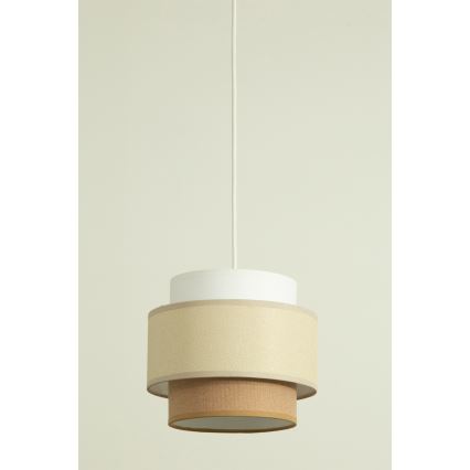 Brilagi - RESNA Cable Pendant Light, 2×E27/60W/230V, Ø 30 cm, cream/beige