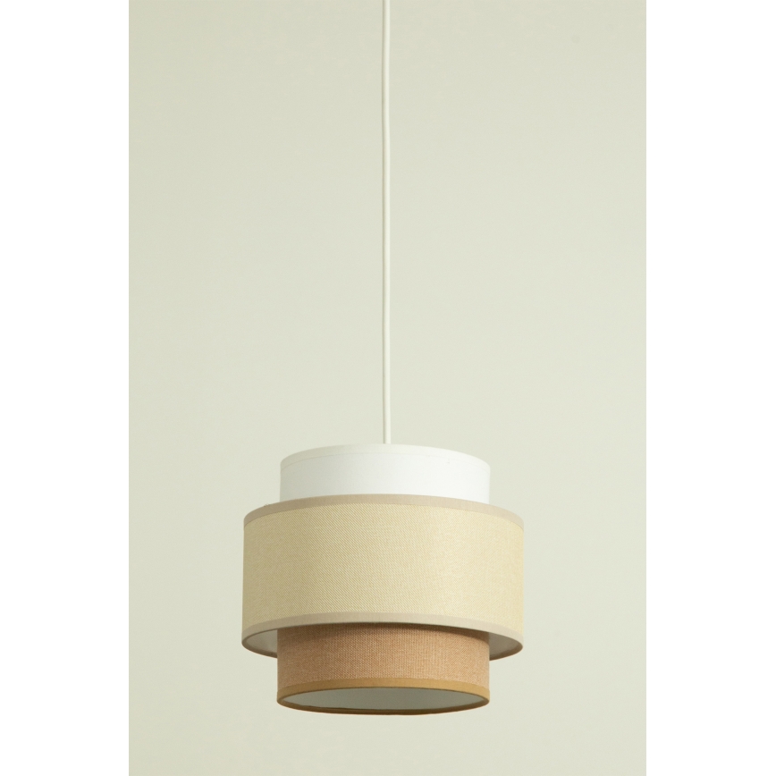 Brilagi - RESNA Cable Pendant Light, 2×E27/60W/230V, Ø 30 cm, cream/beige