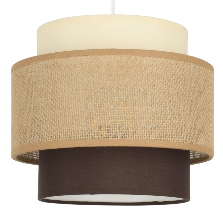 Brilagi - RESNA cable-suspended pendant lamp 2x E27/60W, 230V, Ø 30 cm, beige/black