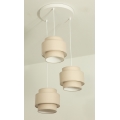 Brilagi - RESNA cable-suspended pendant light 3xE27/60W/230V diam. 45 cm beige