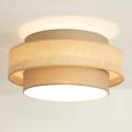 Brilagi - RESNA Ceiling Light 1x E27/60W/230V, Ø 40 cm, Brown/Beige