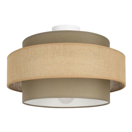Brilagi - RESNA Ceiling Light 1x E27/60W/230V, Ø 40 cm, Brown/Beige