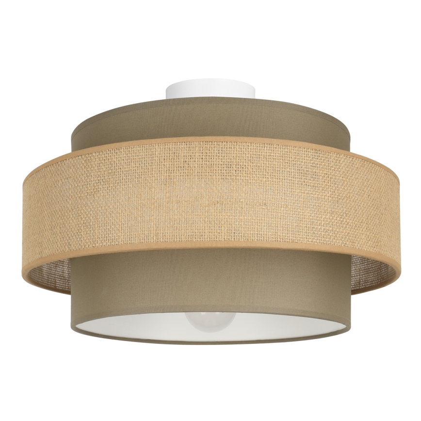 Brilagi - RESNA Ceiling Light 1x E27/60W/230V, Ø 40 cm, Brown/Beige