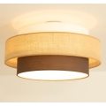 Brilagi - RESNA ceiling light 1xE27/60W/230V Ø 40 cm beige/black