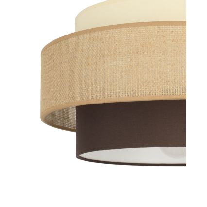 Brilagi - RESNA ceiling light 1xE27/60W/230V Ø 40 cm beige/black