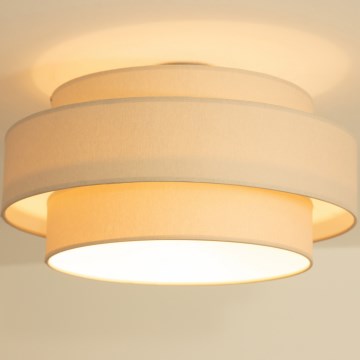 Brilagi - RESNA Ceiling light 1xE27/60W/230V Ø 40 cm beige