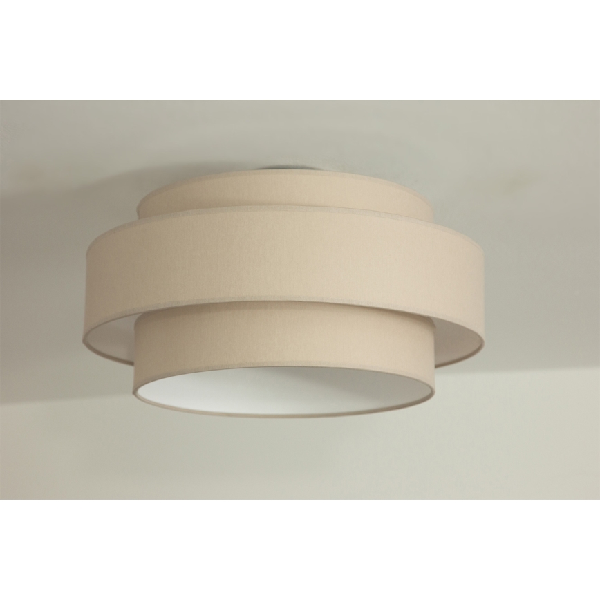 Brilagi - RESNA Ceiling light 1xE27/60W/230V Ø 40 cm beige