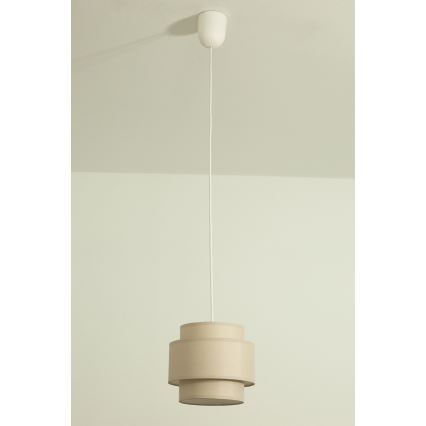 Brilagi - RESNA Cord Pendant Light 1x E27/60W/230V, Ø 20 cm, Beige