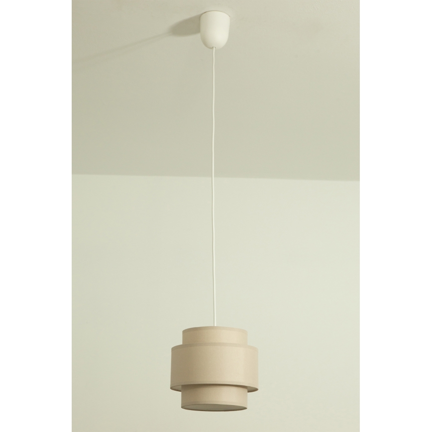 Brilagi - RESNA Cord Pendant Light 1x E27/60W/230V, Ø 20 cm, Beige