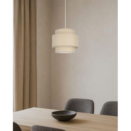 Brilagi - RESNA Cord Pendant Light 1x E27/60W/230V, Ø 20 cm, Beige
