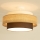 Brilagi - RESNA Flush-Mount Ceiling Light, 1x E27 (max. 60 W), 230 V, Ø 40 cm, Beige/Black