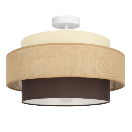 Brilagi - RESNA Flush-Mount Ceiling Light, 1x E27 (max. 60 W), 230 V, Ø 40 cm, Beige/Black