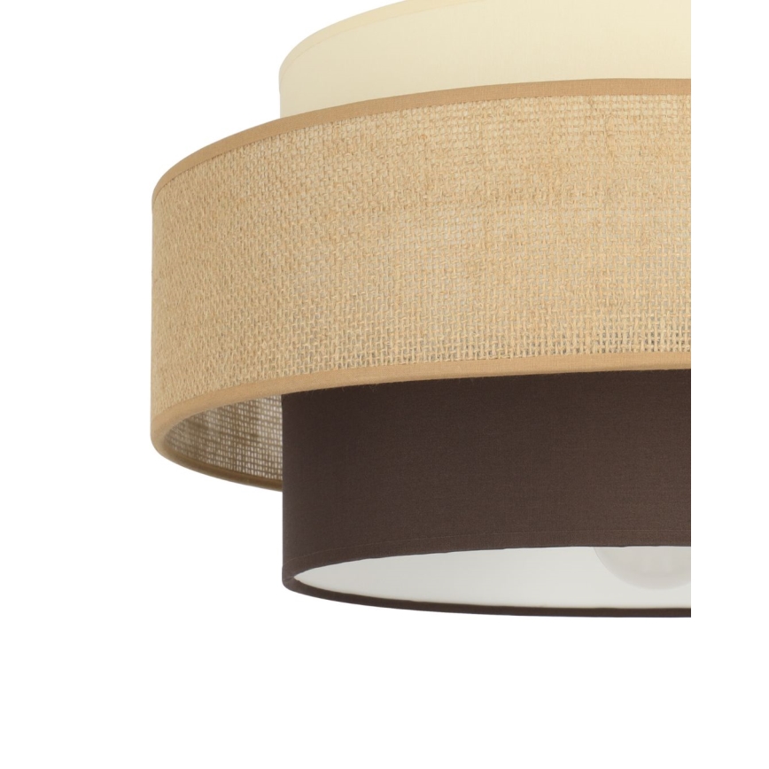 Brilagi - RESNA Flush-Mount Ceiling Light, 1x E27 (max. 60 W), 230 V, Ø 40 cm, Beige/Black