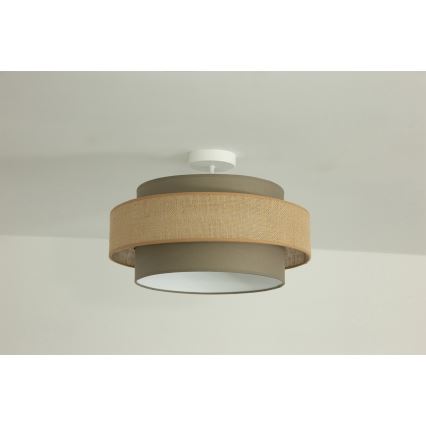 Brilagi - RESNA Surface-Mounted Ceiling Light 1×E27/60W/230V Ø40 cm Brown/Beige