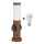 Brilagi - RGBW LED Dimmable Outdoor Lamp with 2 Sockets 1xE27/9W/230V 2700-6500K IP44 40 cm Brown