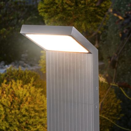 Brilagi - RIANO LED Outdoor Lamp LED/8W/230V silver IP65 80 cm