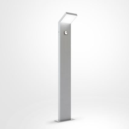 Brilagi - LED Outdoor Lamp with Sensor RIANO LED/8W/230V Silver IP65