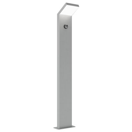 Brilagi - LED Outdoor Lamp with Sensor RIANO LED/8W/230V Silver IP65