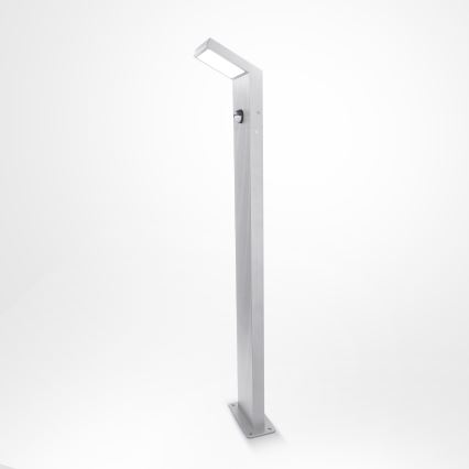 Brilagi - LED Outdoor Lamp with Sensor RIANO LED/8W/230V Silver IP65